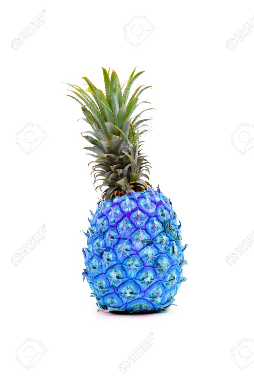 Blue Pineapple Stock Photo, Picture And Royalty Free Image. Image 58157206.