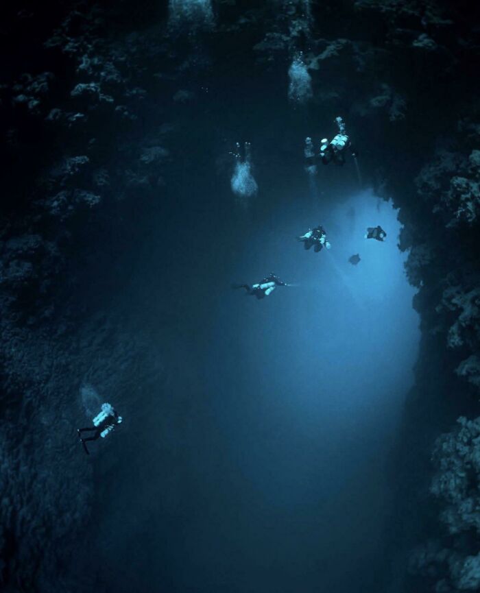 The Arch In The Blue Hole, Egypt Which Has Infamously Claimed Up To 200 Lives