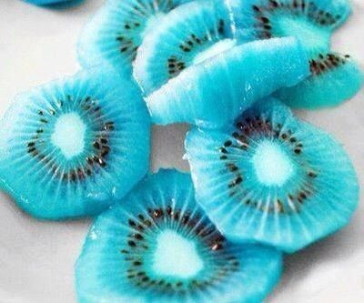 Blue kiwi fruit | Blue food, Kiwi, Blue fruits